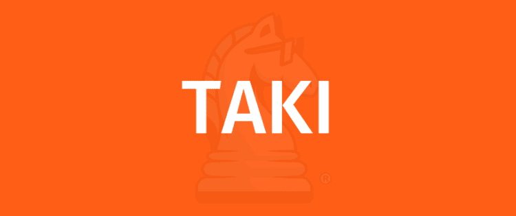 TAKI ක්‍රීඩා නීති - TAKI ක්‍රීඩා කරන්නේ කෙසේද