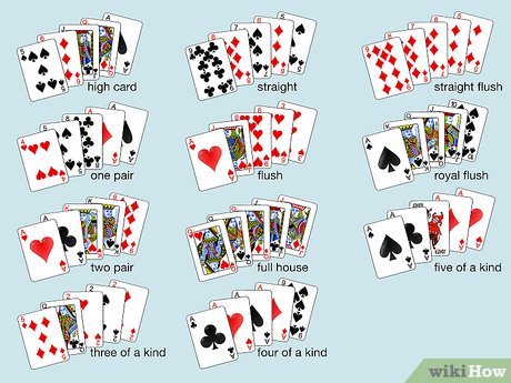 파이브 카드 스터드 포커 카드 게임 규칙 - 파이브 카드 스터드 플레이 방법