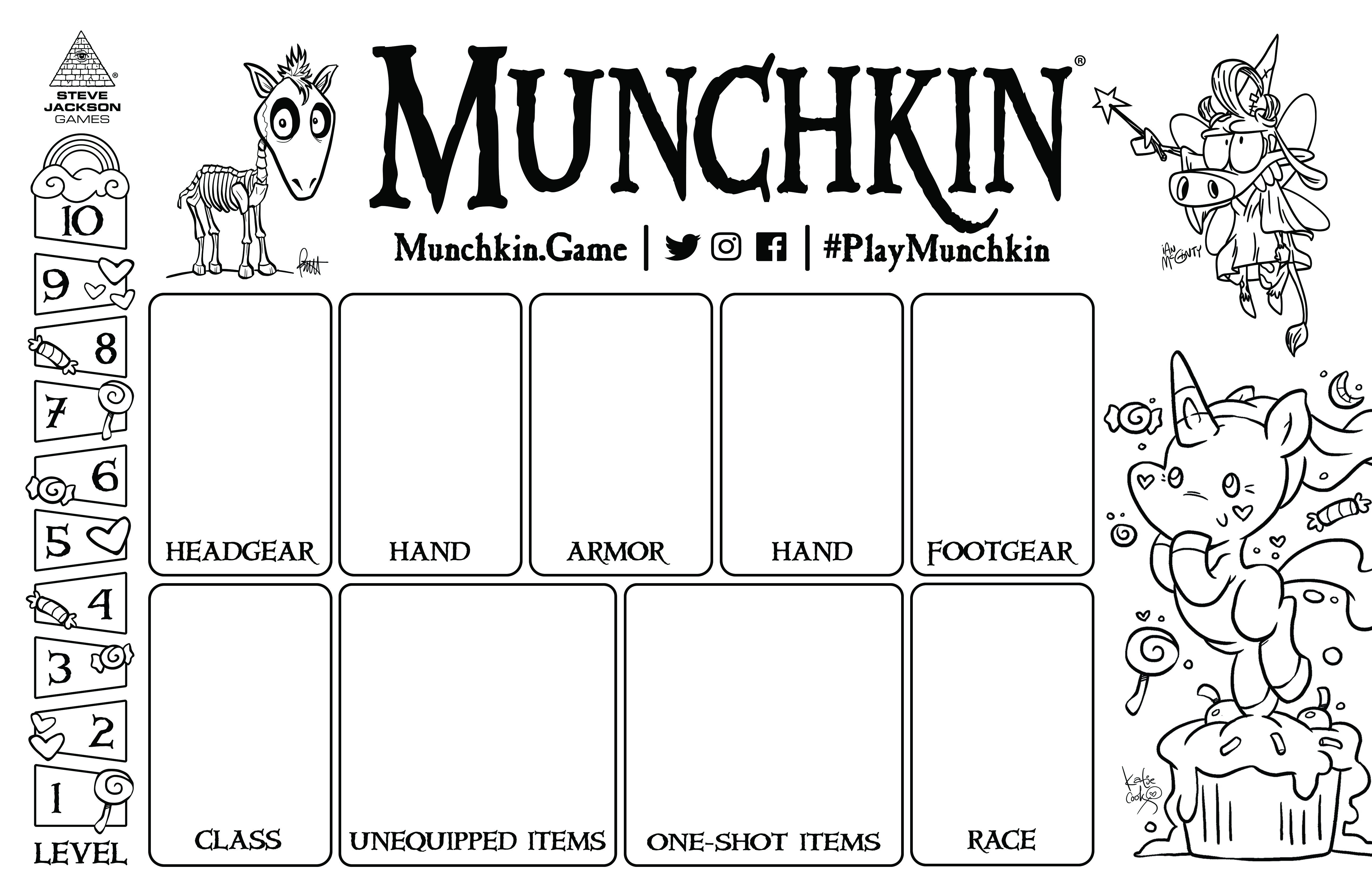 ច្បាប់ហ្គេម Munchkin - របៀបលេងហ្គេម Munchkin the Card